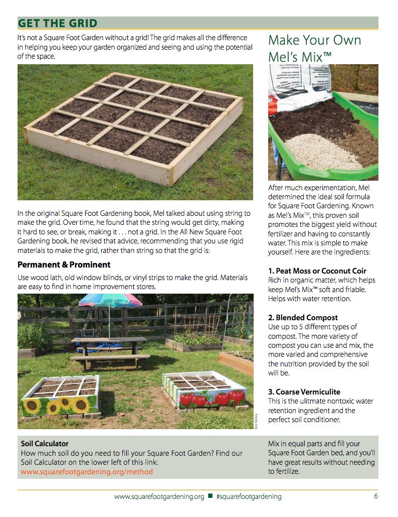 Quarterly Newsletter For The Square Foot Gardening Foundation