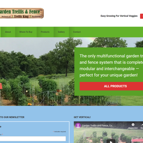 Garden trellis and fence website screenshot 10