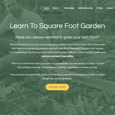 Ecommerce Website – Squarefootgardening.com