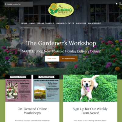 Ecommerce Website – thegardenersworkshop.com
